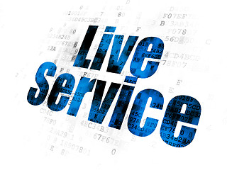 Image showing Finance concept: Live Service on Digital background