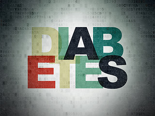 Image showing Healthcare concept: Diabetes on Digital Paper background