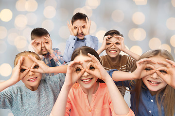 Image showing happy children making faces and having fun