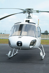 Image showing White helicopter