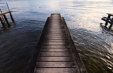 Image showing Lake pier