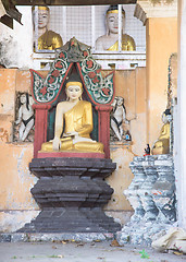 Image showing Buddha image at temple in Myeik, Myanmar