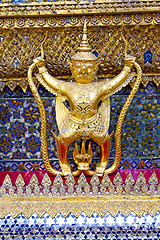 Image showing demon in the temple bangkok asia   thailand  