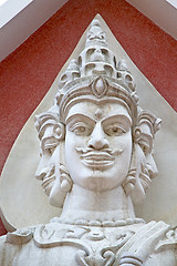 Image showing siddharta   in the temple bangkok red palaces   