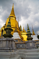 Image showing  thailand asia   in    temple abstract   roof wat     and  color