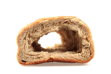 Image showing old dry bread with hole