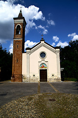 Image showing  italy  lombardy     in  the abbiate    old   church   closed br