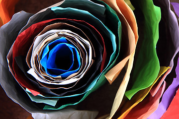 Image showing color paper roll background