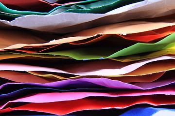 Image showing color papers stack