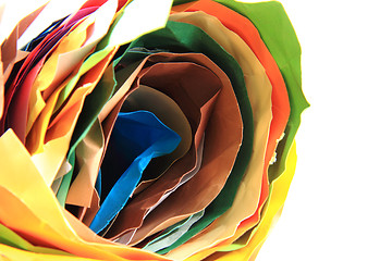 Image showing color paper roll background