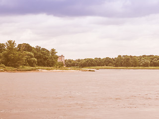 Image showing Elbe river vintage