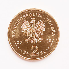 Image showing  Polish 2 zloti coin vintage