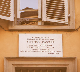 Image showing Alfredo Casella house vintage