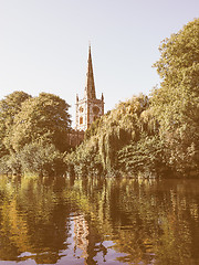 Image showing Holy Trinity church in Stratford upon Avon vintage