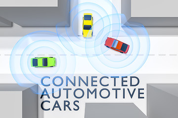 Image showing connected autonomous cars