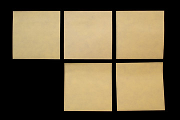 Image showing five post'it