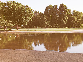 Image showing Gardens in Stuttgart, Germany vintage