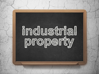 Image showing Law concept: Industrial Property on chalkboard background