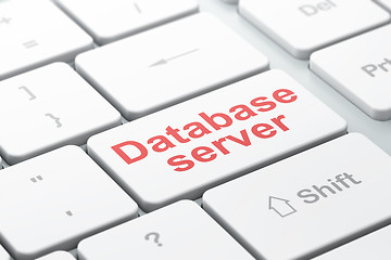 Image showing Database concept: Database Server on computer keyboard background