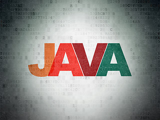 Image showing Software concept: Java on Digital Paper background
