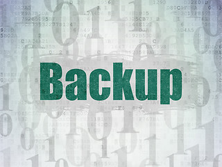 Image showing Software concept: Backup on Digital Paper background