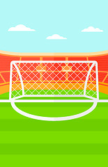Image showing Background of soccer stadium.