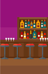 Image showing Background of bar counter.