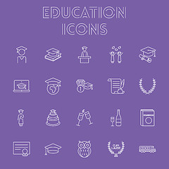 Image showing Education icon set.