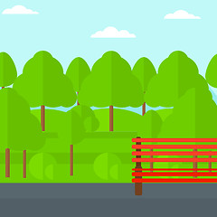 Image showing Background of green forest.