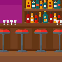 Image showing Background of bar counter.