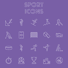 Image showing Sport icon set.