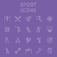 Image showing Sport icon set.