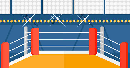 Image showing Background of boxing ring.