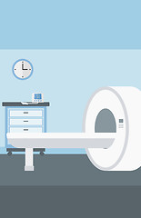 Image showing Background of hospital room with MRI machine.