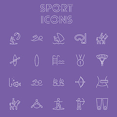 Image showing Sport icon set.