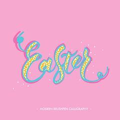 Image showing Easter lettering card. 