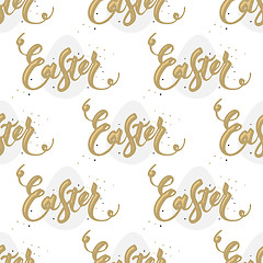 Image showing Happy Easter egg seamless background. 