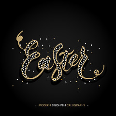 Image showing Easter lettering card. 