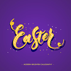 Image showing Easter lettering card. 