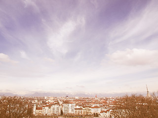 Image showing Turin view vintage