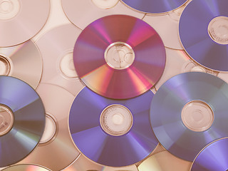 Image showing  CD DVD DB Bluray disc vintage