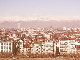 Image showing Turin view vintage