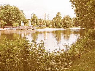 Image showing Gardens in Stuttgart, Germany vintage