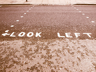 Image showing  Look left vintage