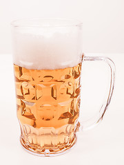 Image showing  Lager beer glass vintage