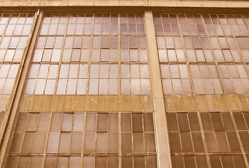 Image showing  Factory wall vintage