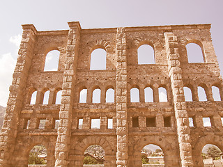 Image showing Roman Theatre Aosta vintage