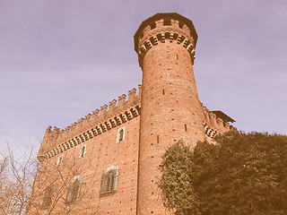 Image showing Castello Medievale, Turin, Italy vintage