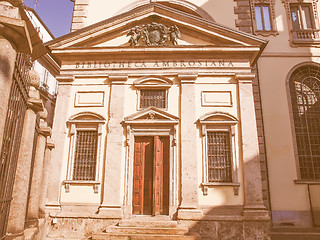 Image showing Biblioteca Ambrosiana, Milan vintage