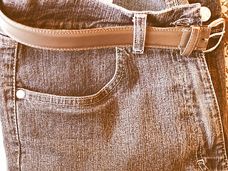 Image showing  Blue jeans vintage